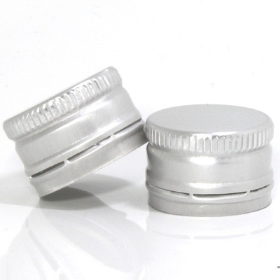 Anti Theft Aluminum Screw Cap For Beverage Bottle Customized Color / Size