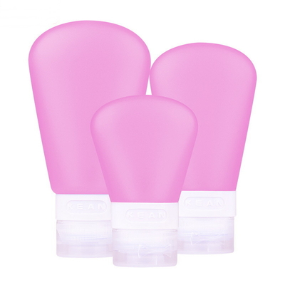 Pink / Blue Plastic Squeeze Tubes , Leak Proof Makeup Dispensing Tube