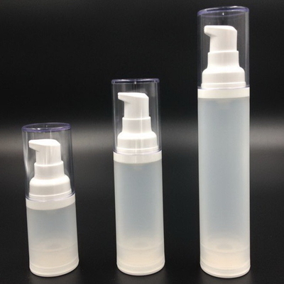 Thick Frosted Airless Pump Dispenser , 15ml / 20ml Vacuum Lotion Bottle