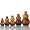 Brown Glass Bottles Containers High Sealing Performance Amber Gourd Shape