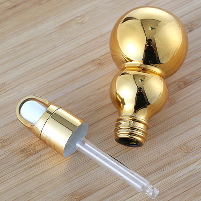 Golden Gourd Glass Eye Dropper Bottles , Dispensing Empty Essential Oil Bottles