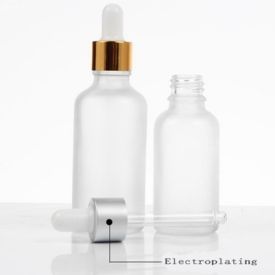 15ml / 50ml / 30ml Glass Bottles , Reusing Frosted Dropper Glass Bottle