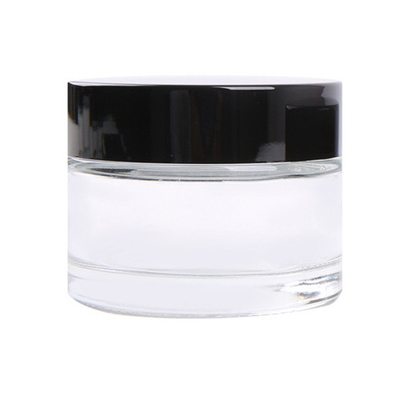 Transparent Glass Cosmetic Cream Jar No Leakage Waterproof For Makeup Industry