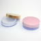 Pink Round Loose Powder Cosmetic Cream Jar With Filter High Sealing Performance