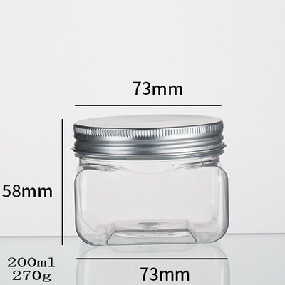 Dried Fruit Flower / Tea Kitchen Storage Bottles , Safe Airtight Plastic Jar