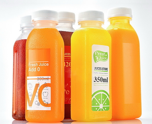 Disposable 300ml Juice Bottle Safe Portable Clear Plastic Drinking Bottles