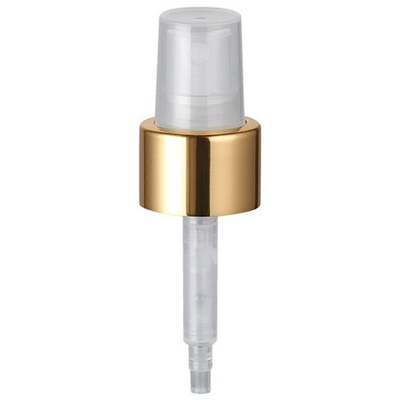 Gold / Silver Plated Water Mister Pump , Uniform Spray Volume Perfume Mist Sprayer