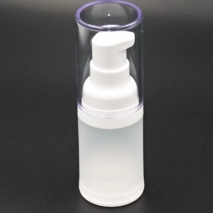 Thick Frosted Airless Pump Dispenser , 15ml / 20ml Vacuum Lotion Bottle